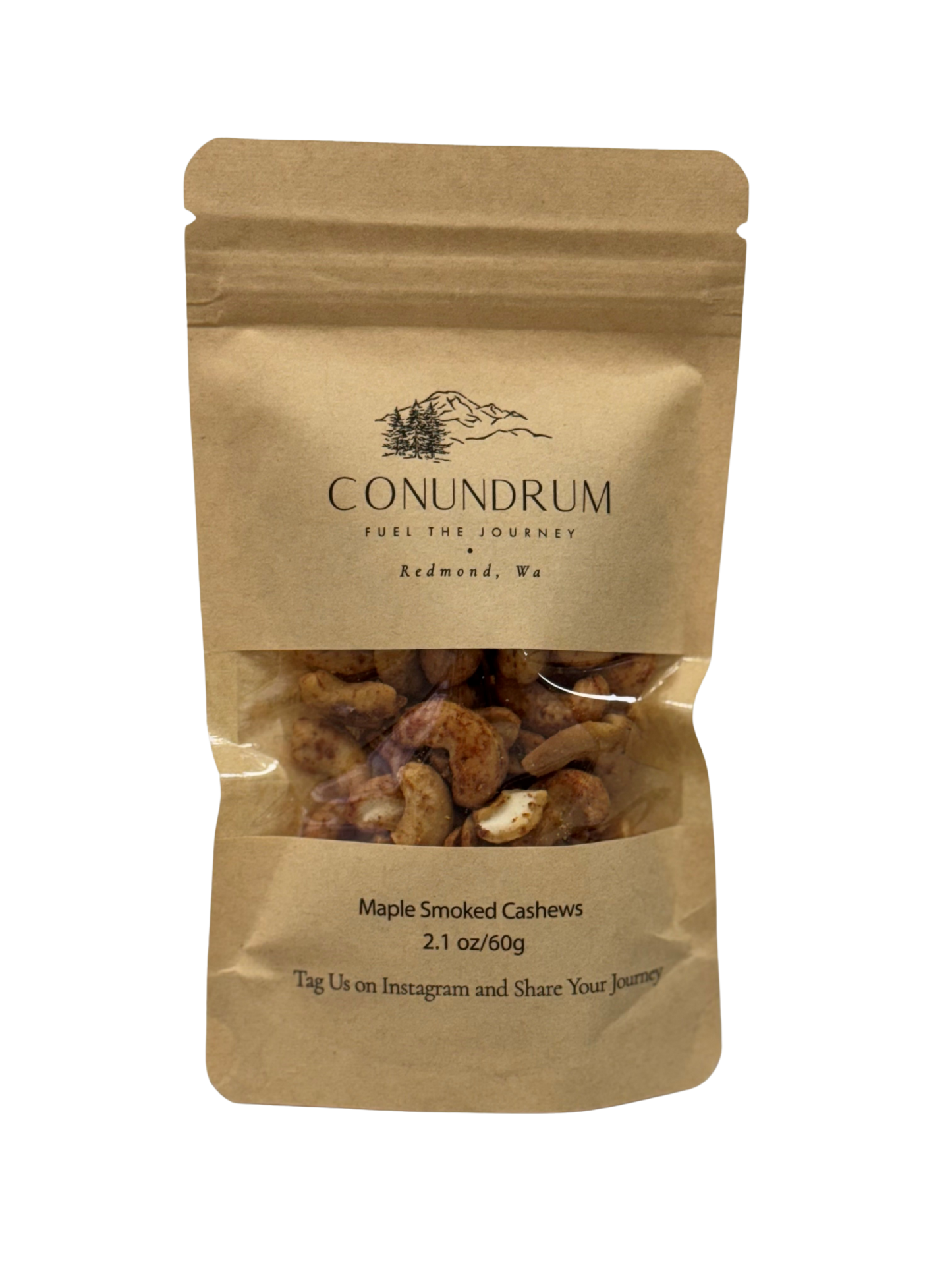 Maple Smoked Cashews - 2 Oz - Pack of 10