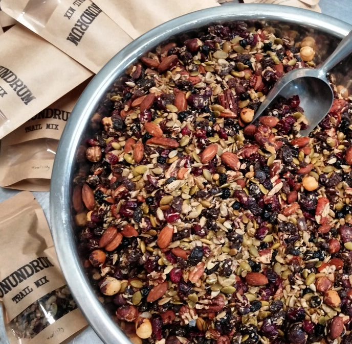 close up of conundrum trail mix product